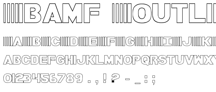 Bamf Outline font